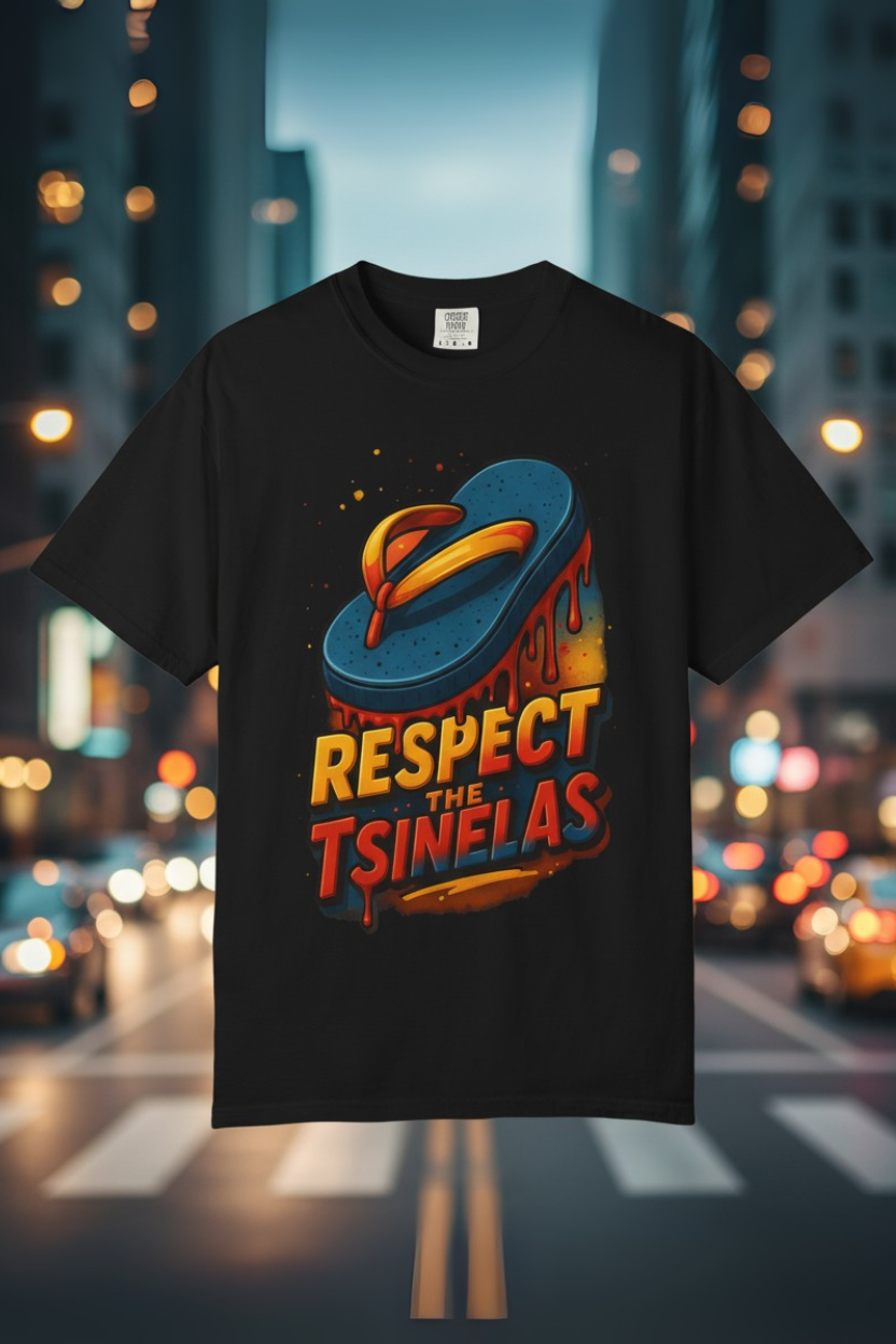 Respect the Tsinelas T-Shirt – Filipino Streetwear Graphic Tee