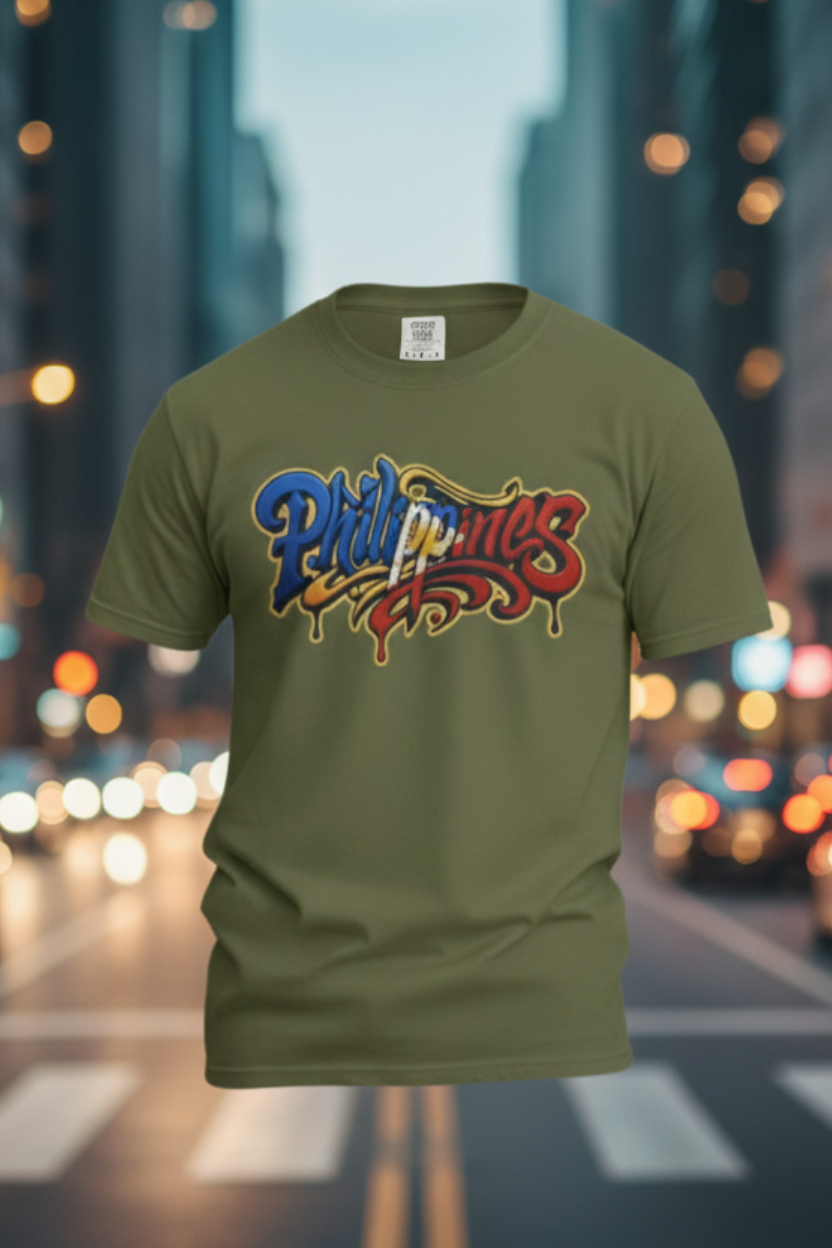 Philippines Graffiti T-Shirt – Filipino Streetwear Style