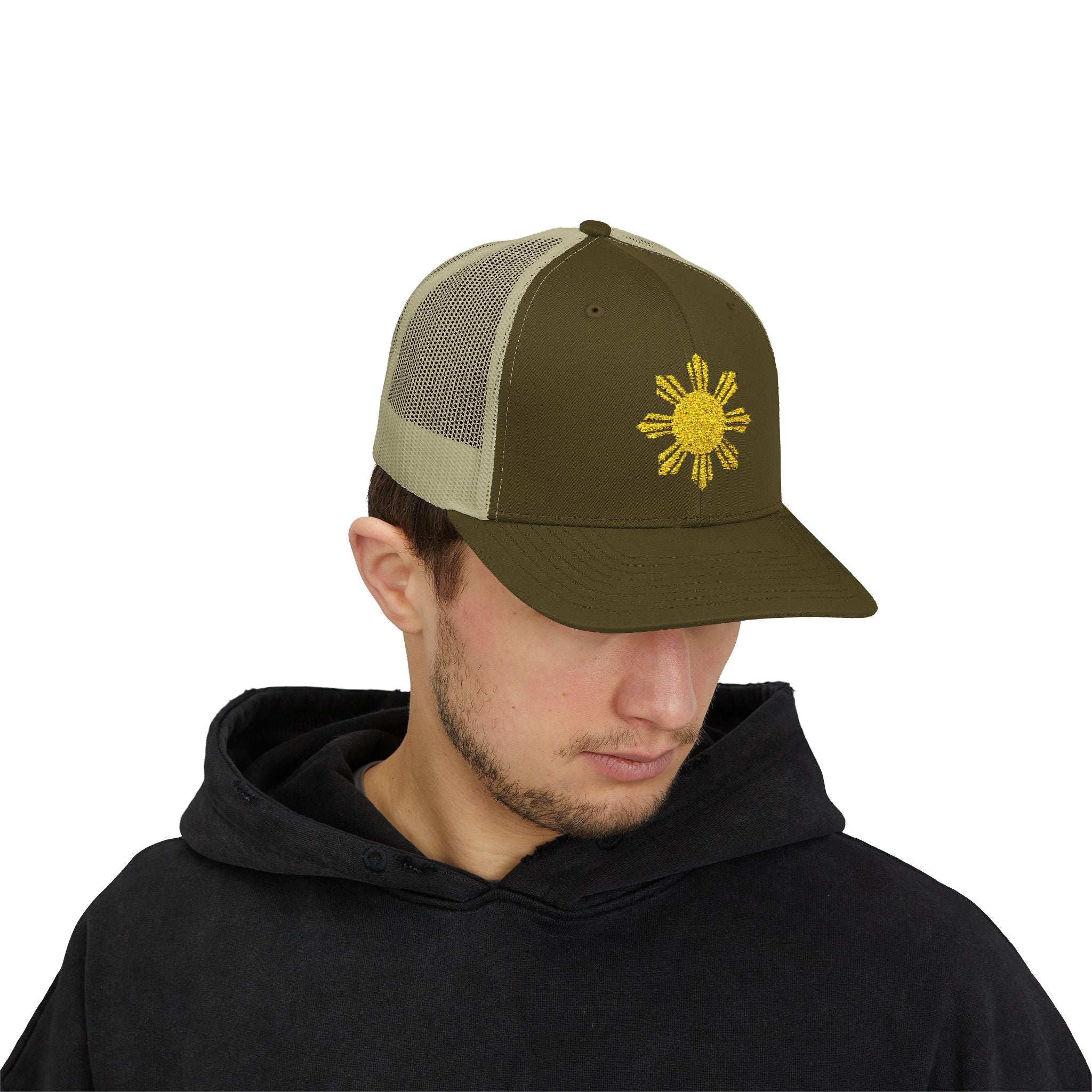 Trucker Cap with Filipino Sun Design