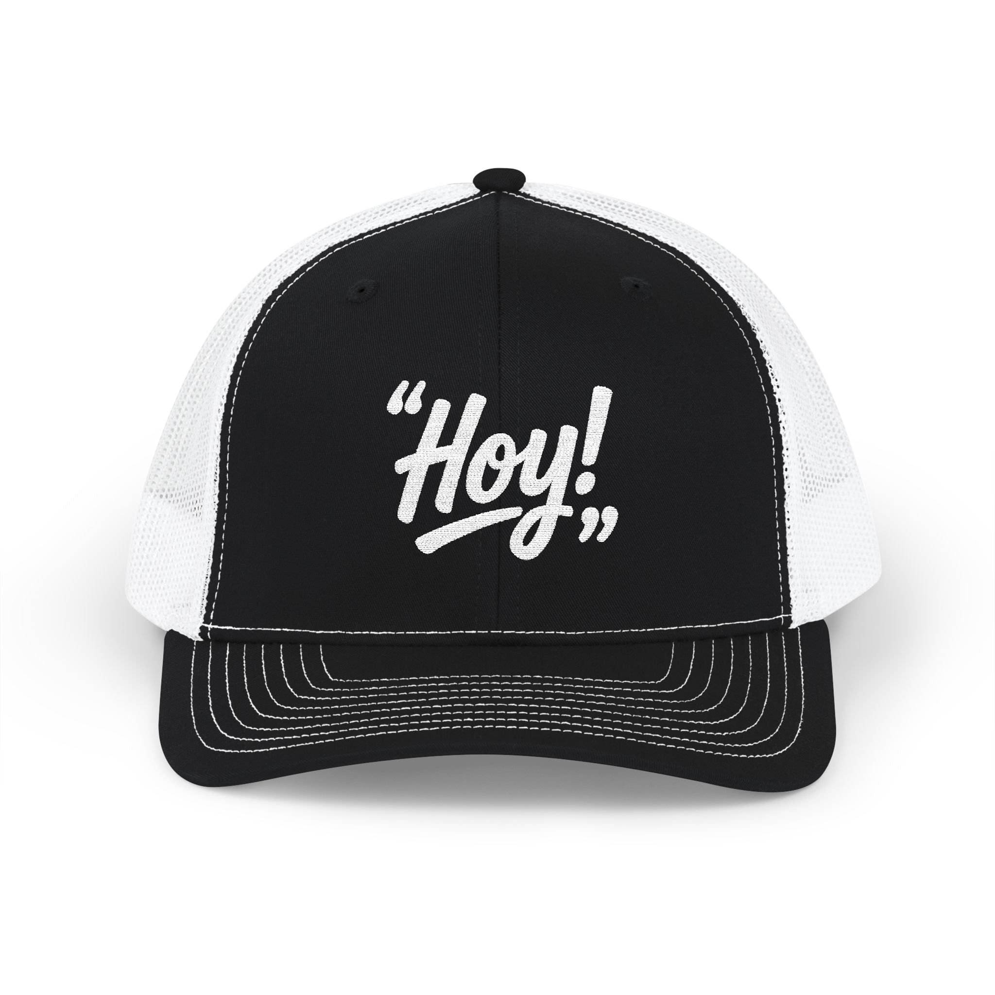 Embroidered Snapback Trucker Cap - Hoy