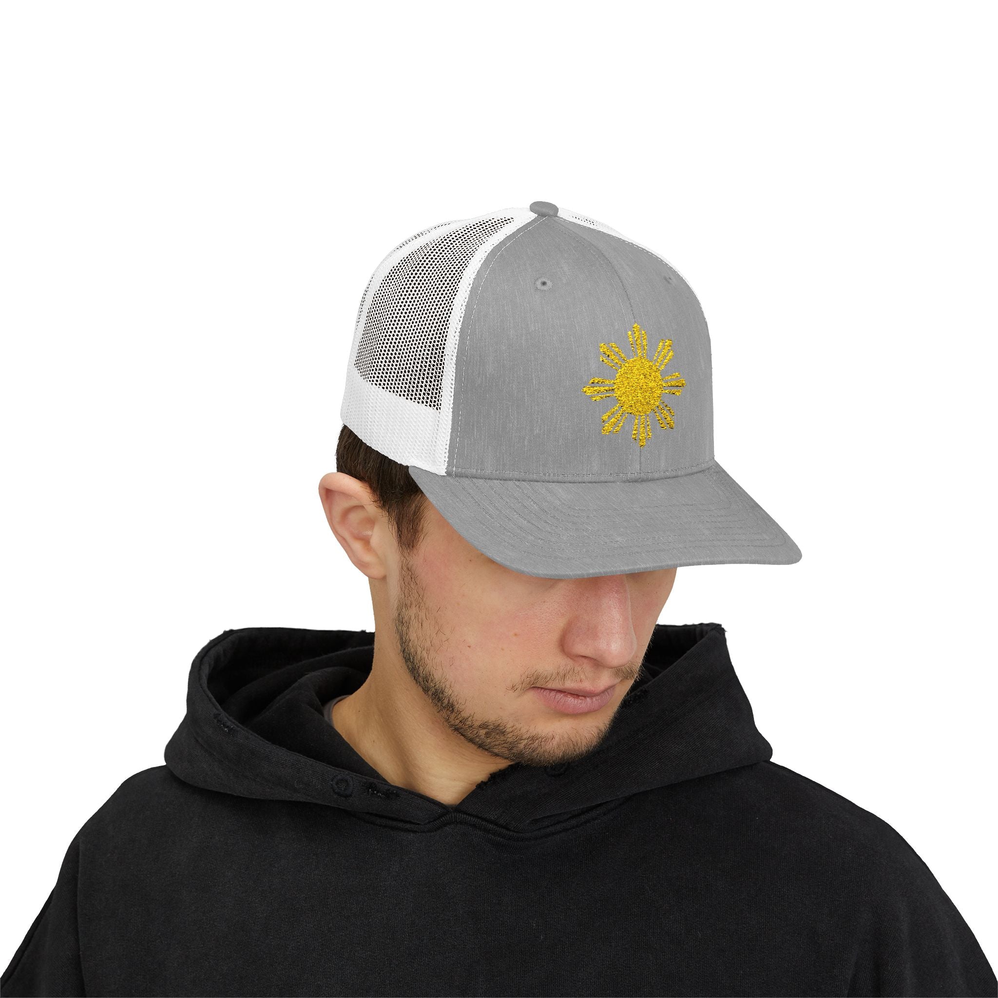 Trucker Cap with Filipino Sun Design